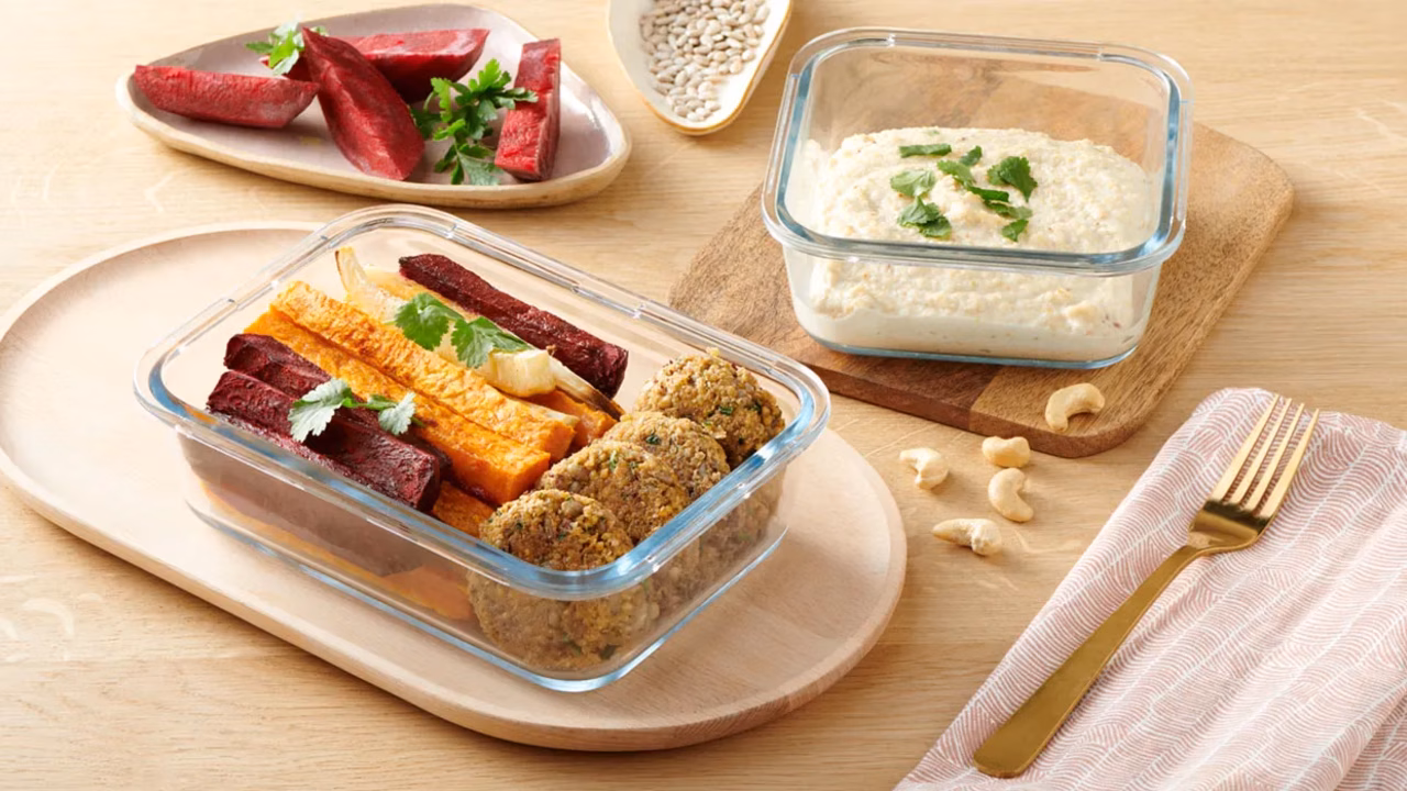 Wegański lunchbox do pracy