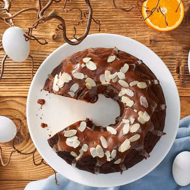 Babka serowa z pomarańczami