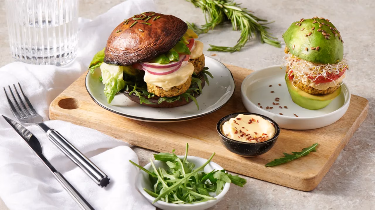 Wegański awokado burger