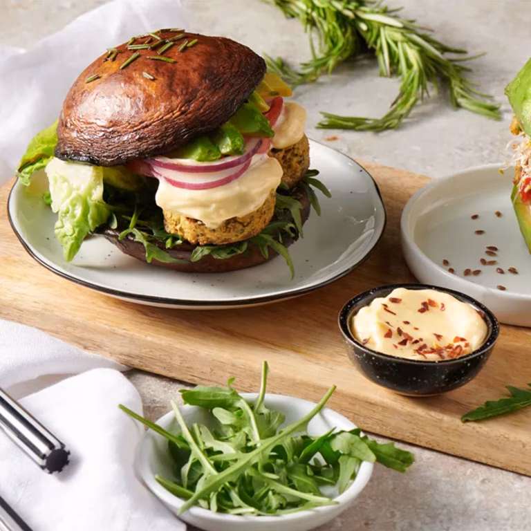 Wegański awokado burger
