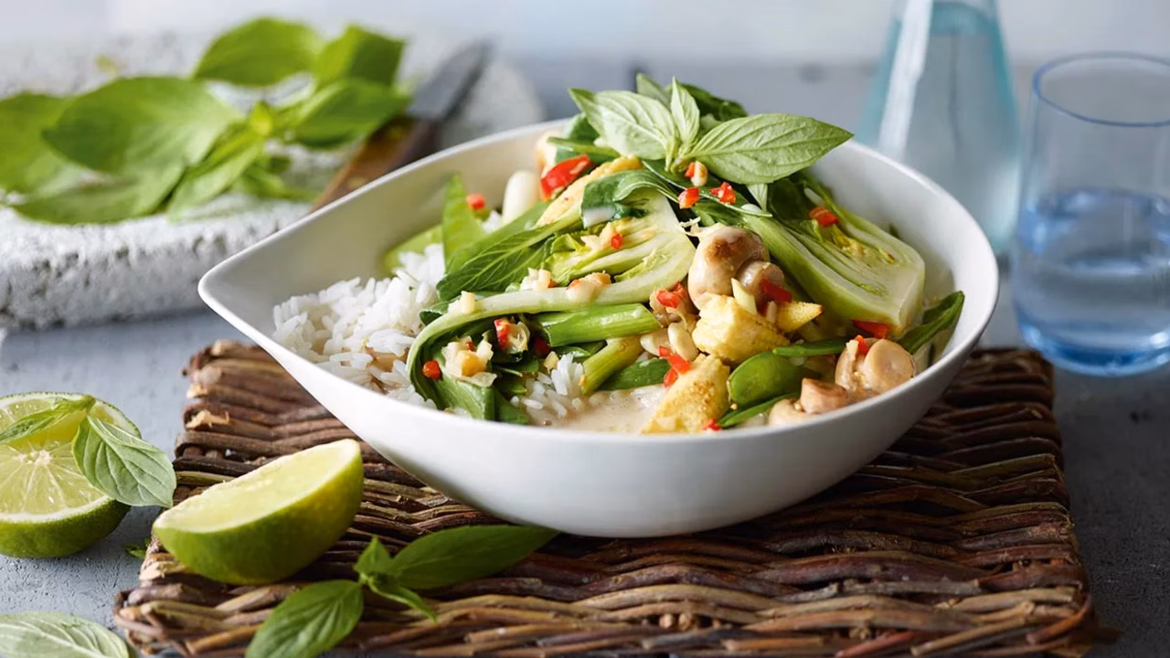 Warzywa stir-fry po tajsku