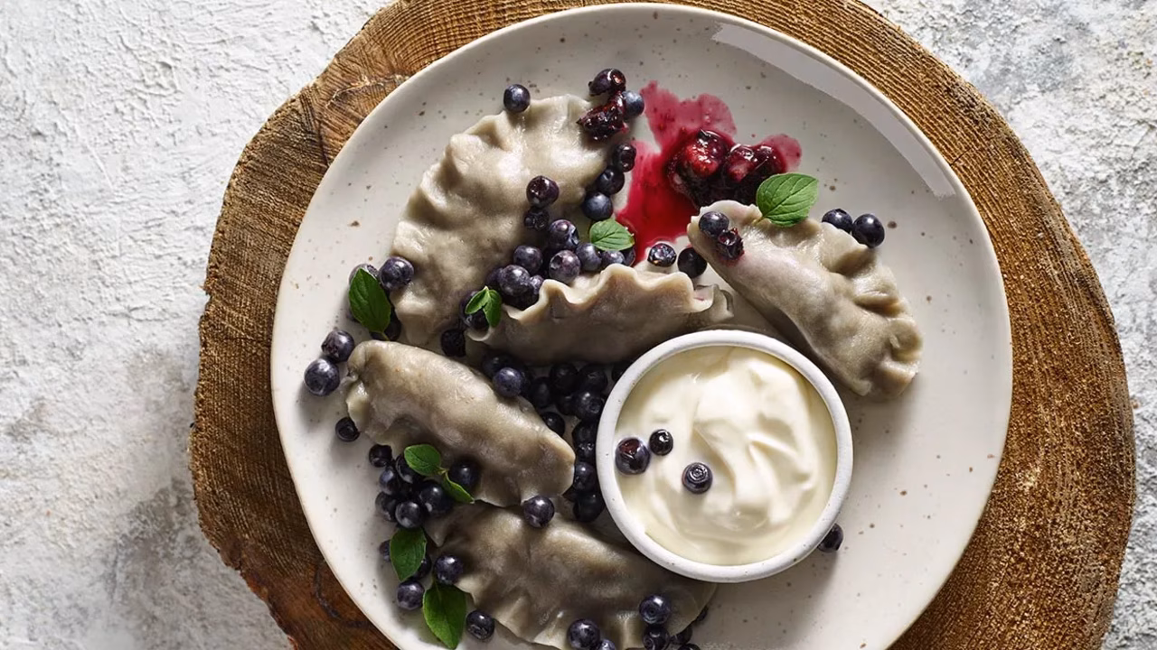 Pierogi z jagodami