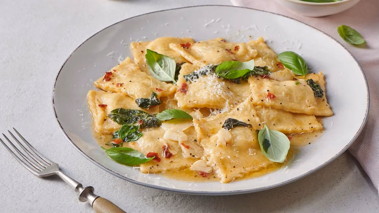 Ravioli z cukinią i ricottą
