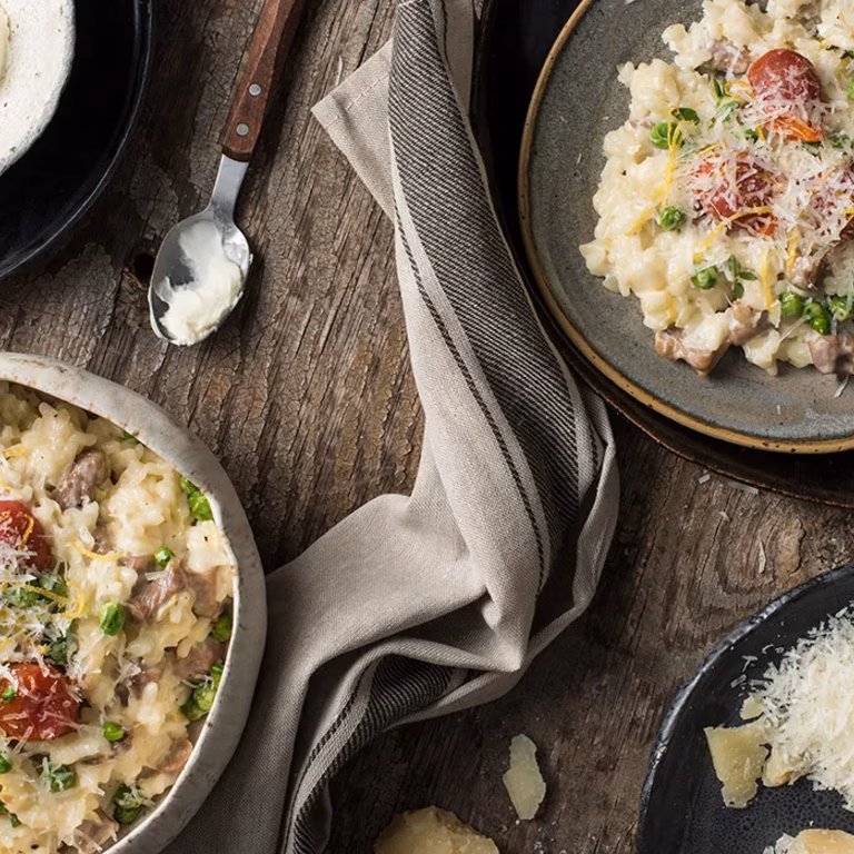 Risotto z indykiem, cytryną i serkiem mascarpone