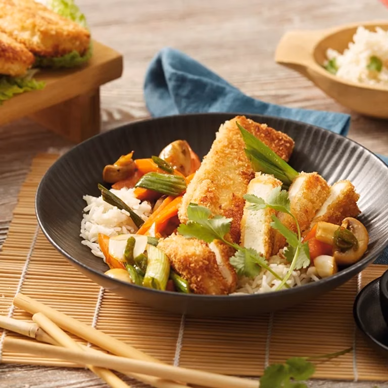Chrupiące tofu w stylu japońskim