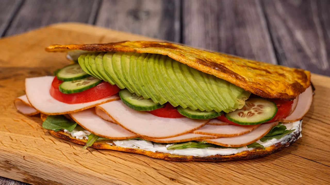 Proteinowy wrap z serka wiejskiego