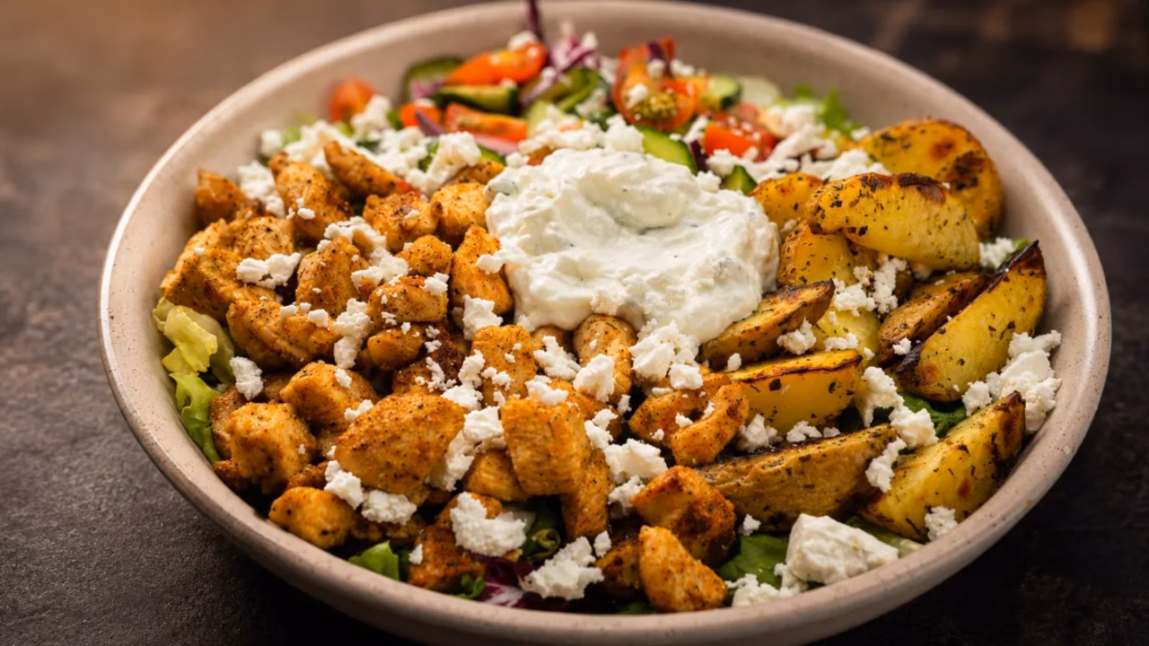 Grecki chicken bowl