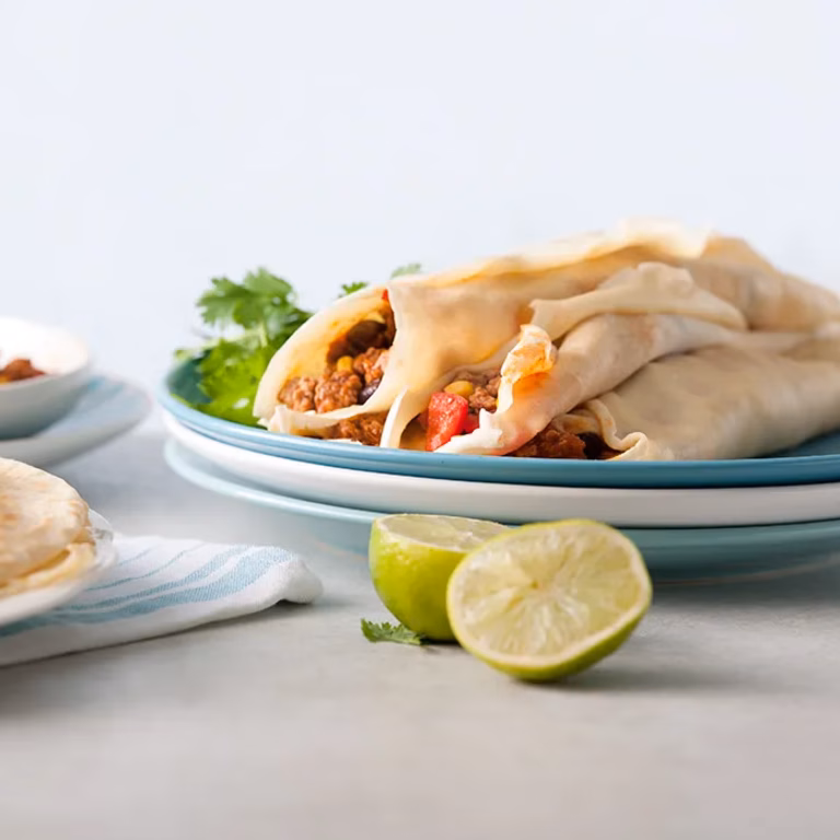Los burritos, czyli tortilla z mięsno-warzywnym farszem