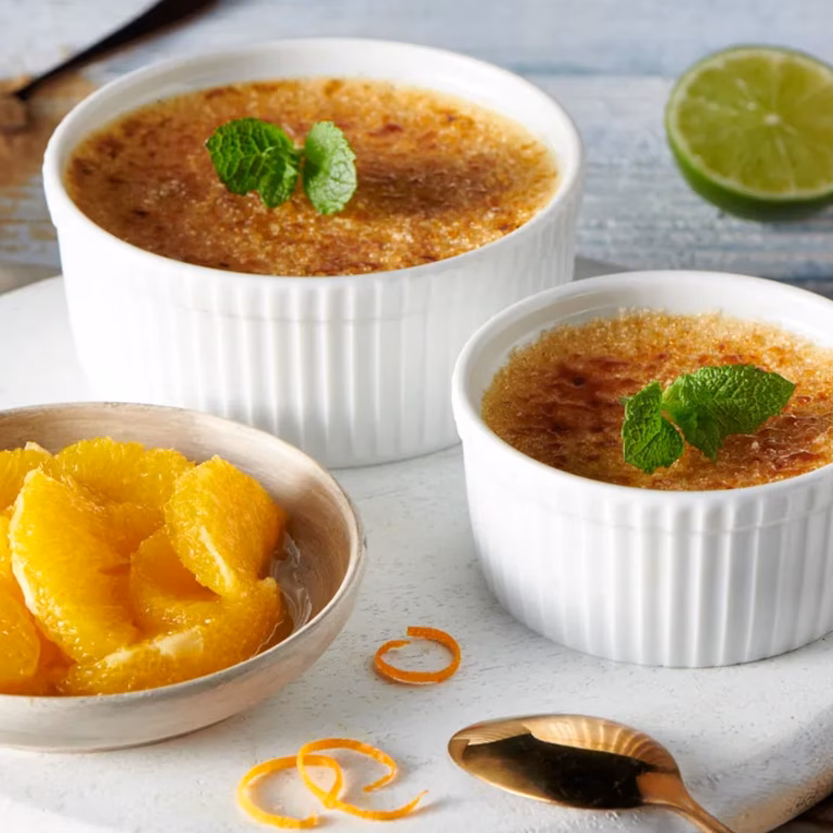 Crème brûlée z karmelizowaną pomarańczą