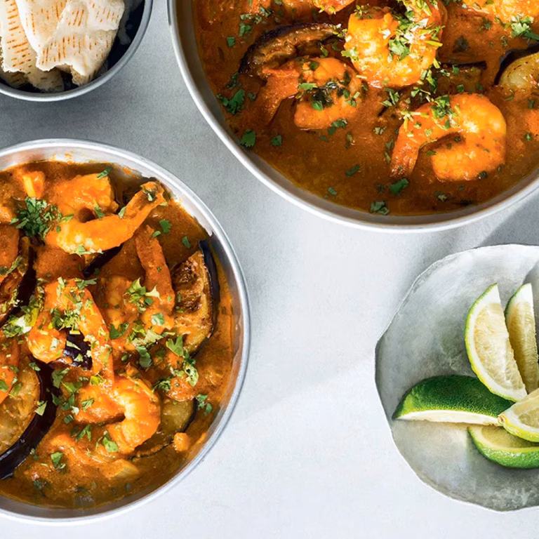 Krewetki w czerwonym curry