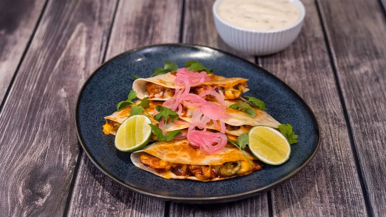 Quesadille z kurczakiem barbecue