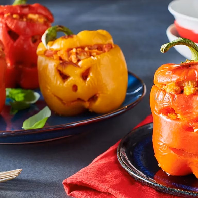 Faszerowane papryki na Halloween