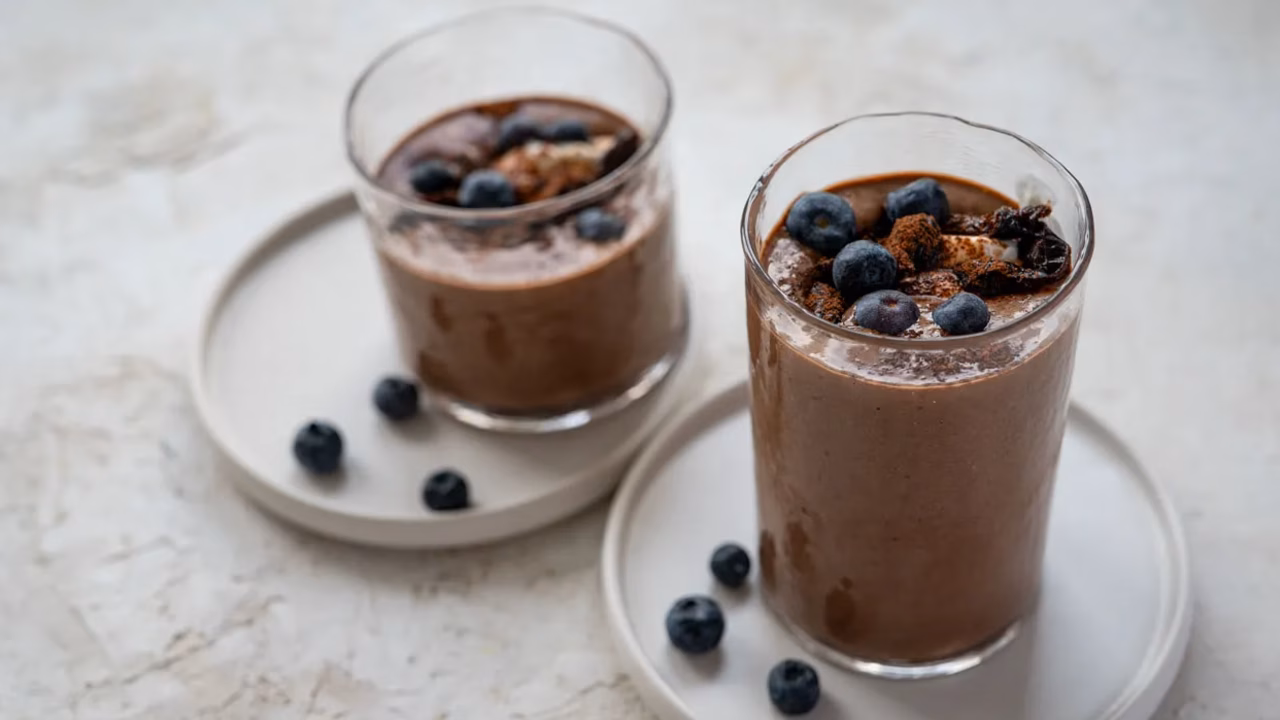 Smoothie czekoladowe z suszoną śliwką