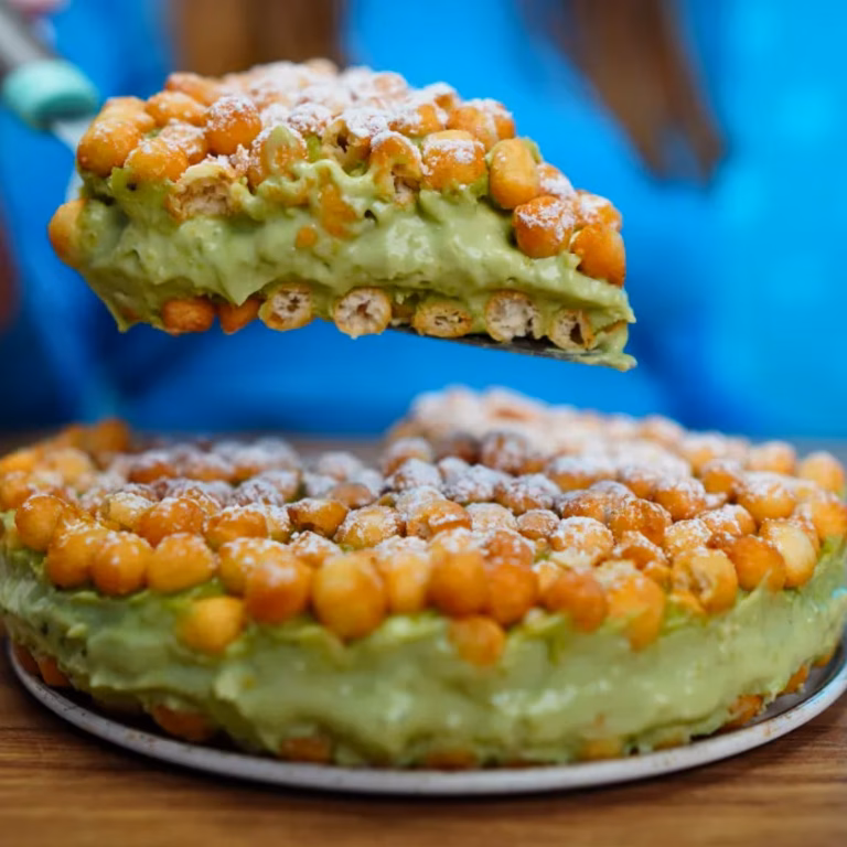 Pistacjowa karpatka bez pieczenia