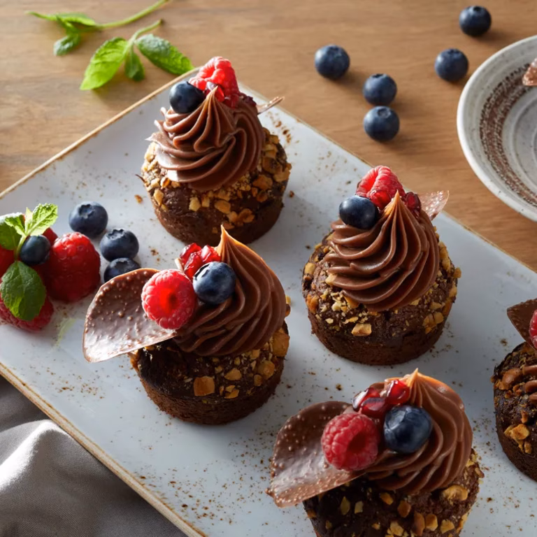 Czekoladowe muffinki z kwasem chlebowym