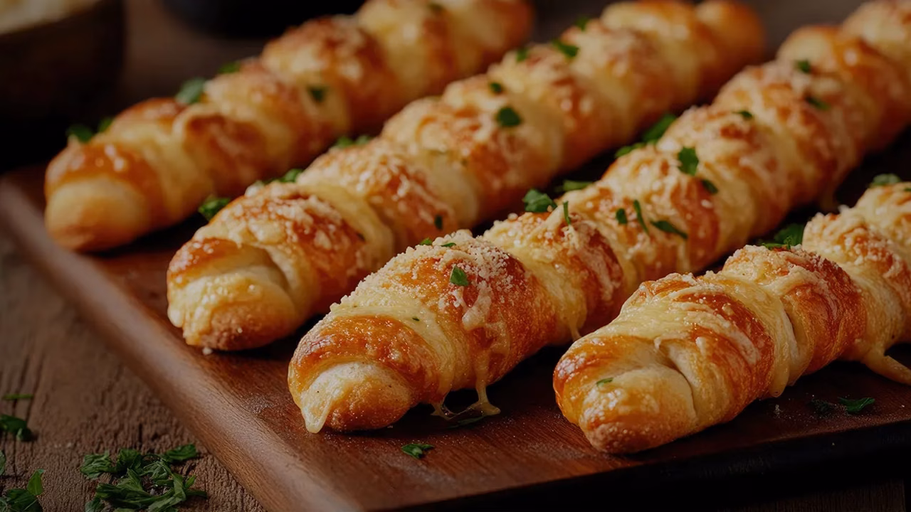 Paluchy pizzowe z serem i salami
