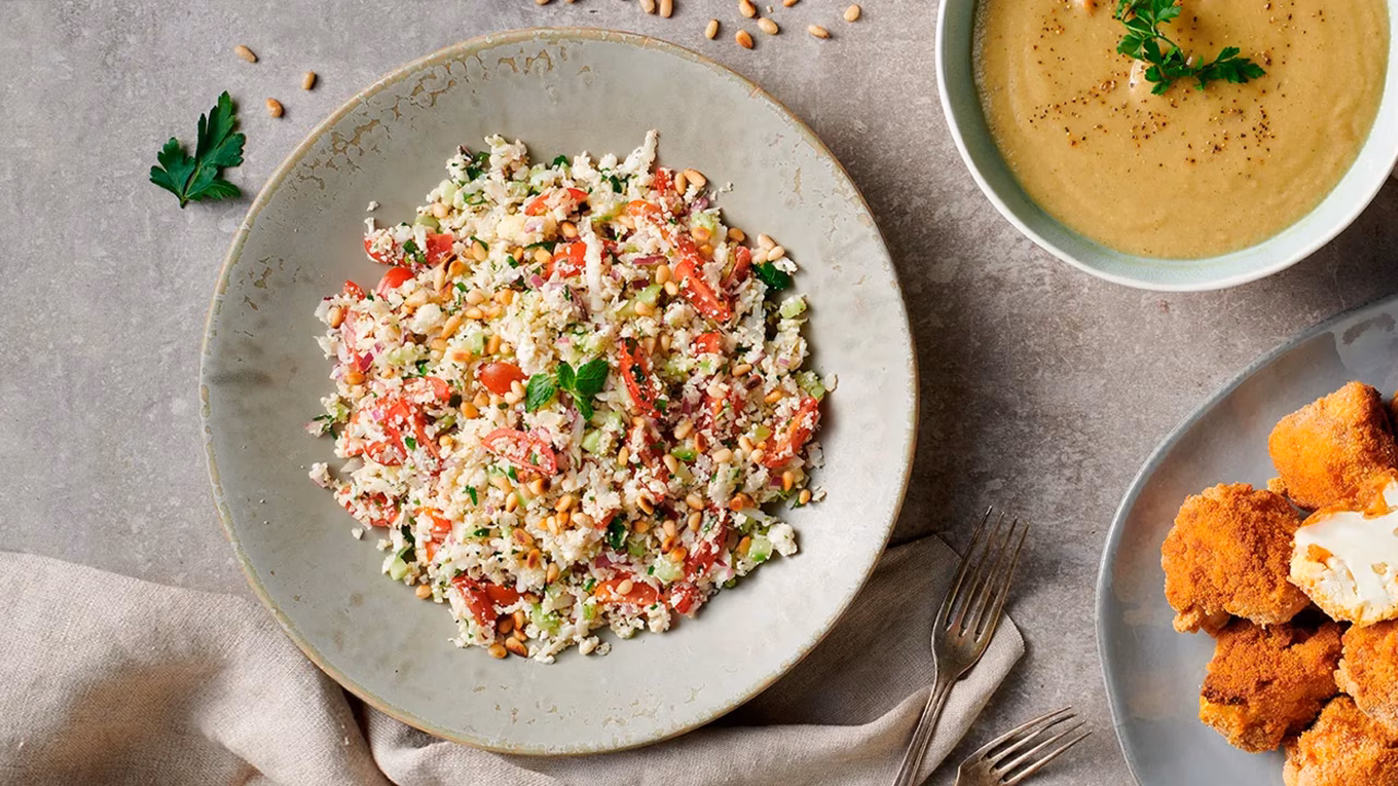 Tabbouleh z kaszą z kalafiora
