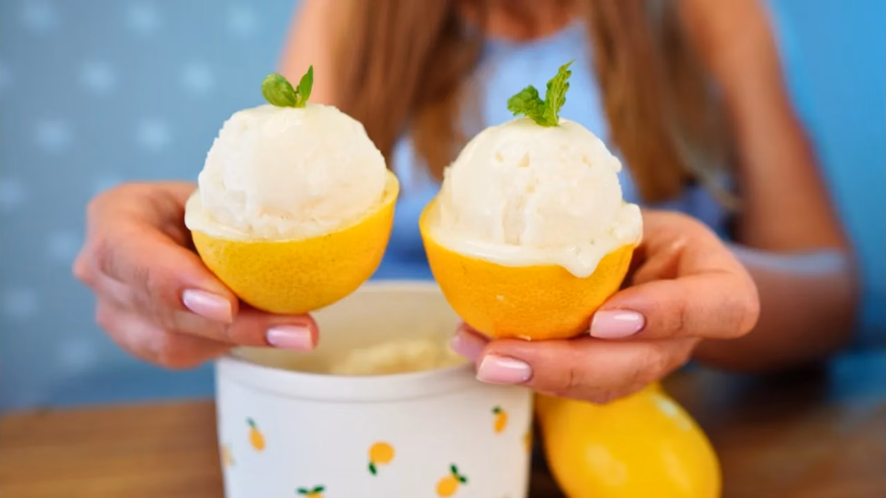 Sorbet cytrynowy z 3 składników