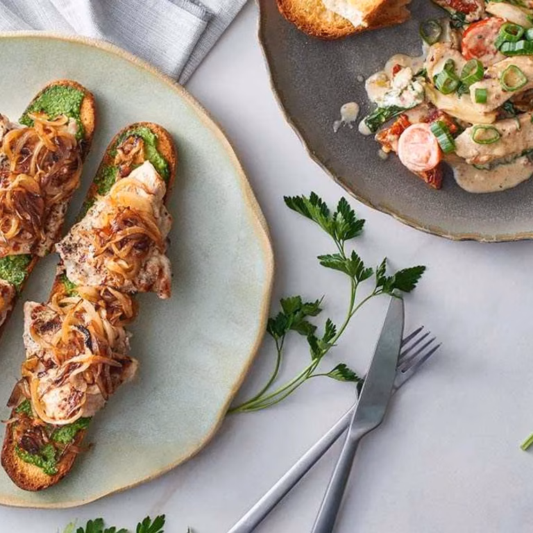 Schab ze szpinakiem i serem gorgonzola