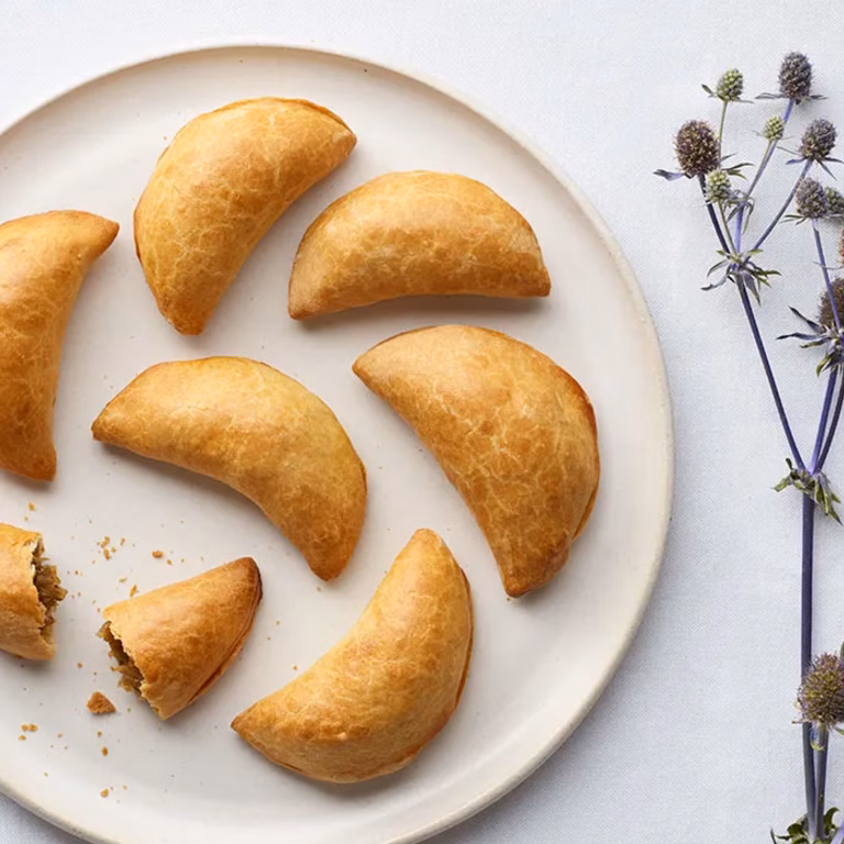 Pierogi pieczone z kapustą i grzybami