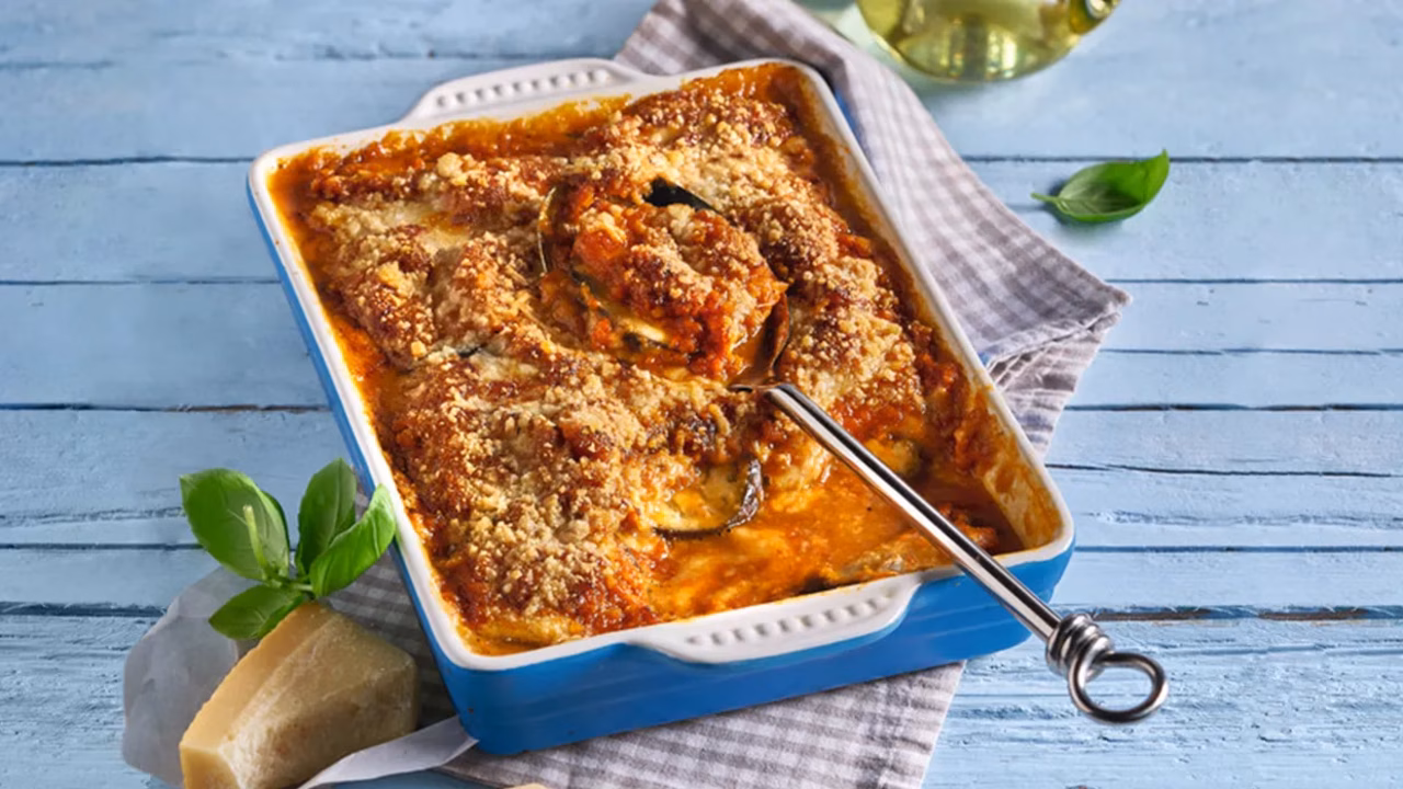 Bakłażany zapiekane z parmezanem