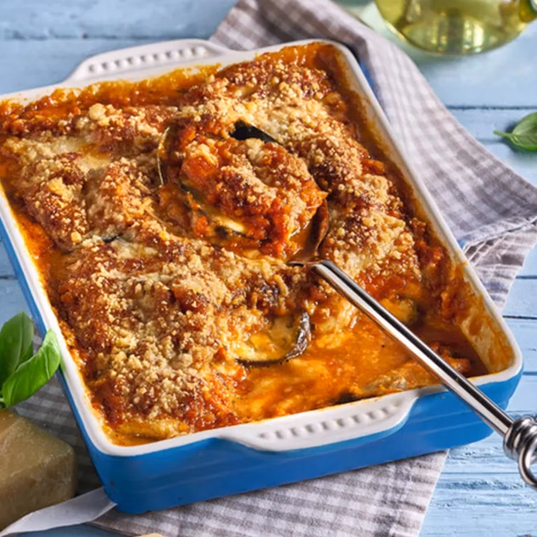 Bakłażany zapiekane z parmezanem