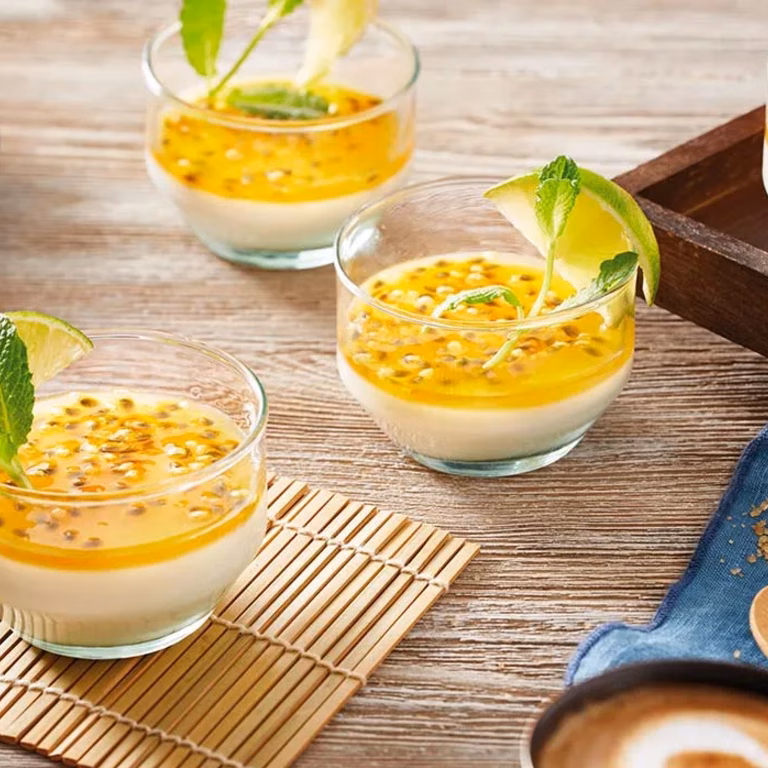 Kokosowa panna cotta w stylu azjatyckim