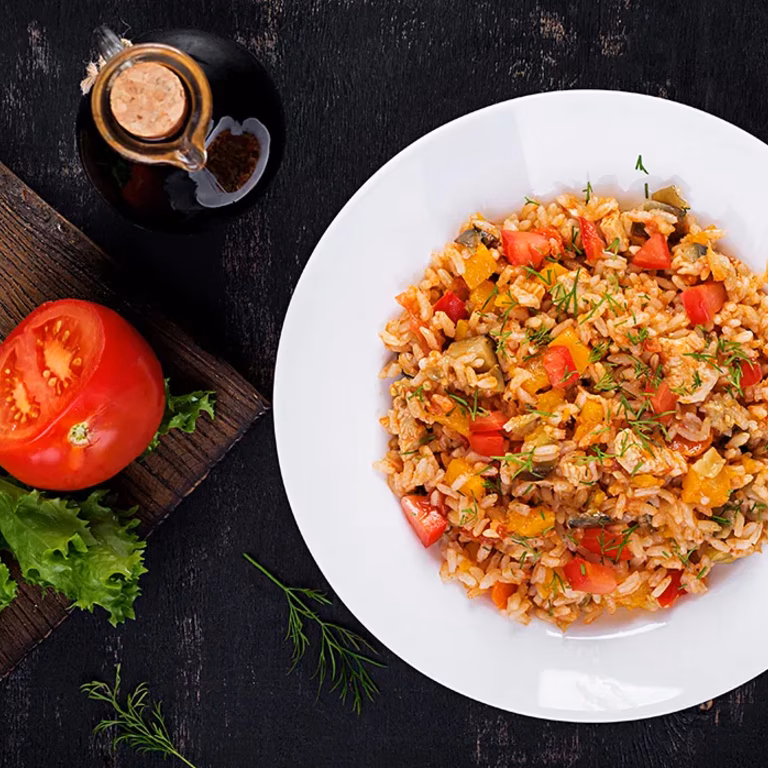 Risotto z kurczakiem i warzywami