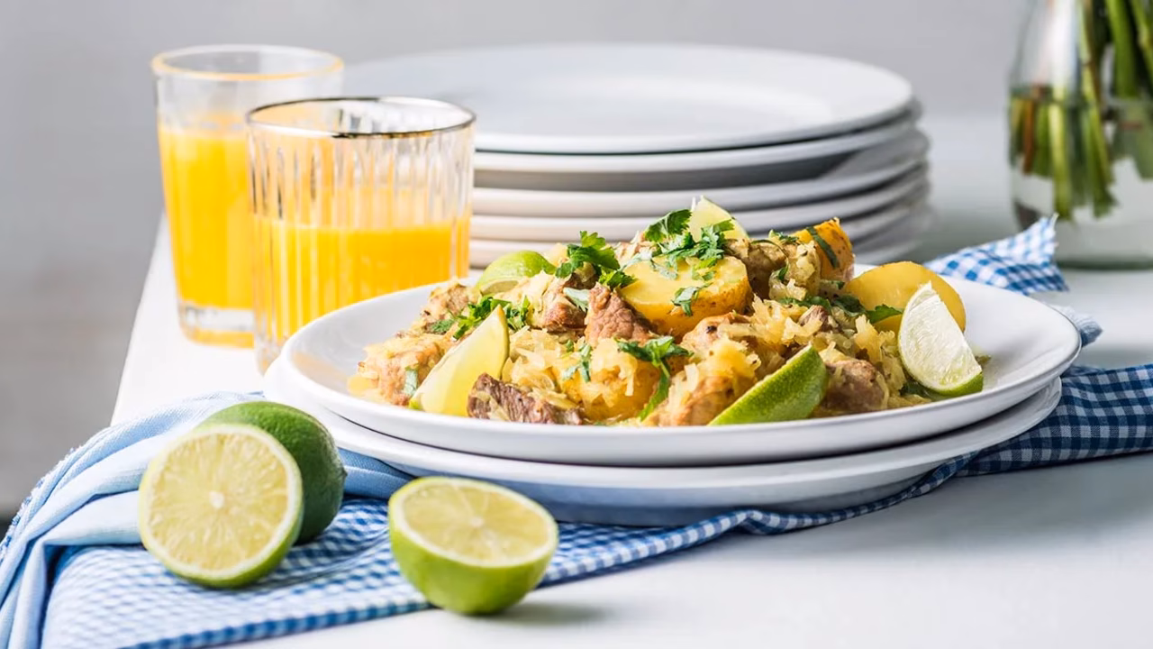 Szynka w kapuście curry