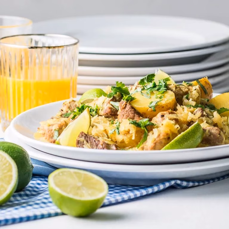 Szynka w kapuście curry