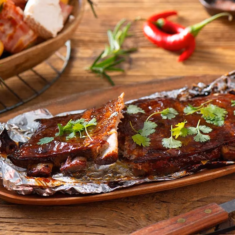 Wolno grillowane żeberka BBQ