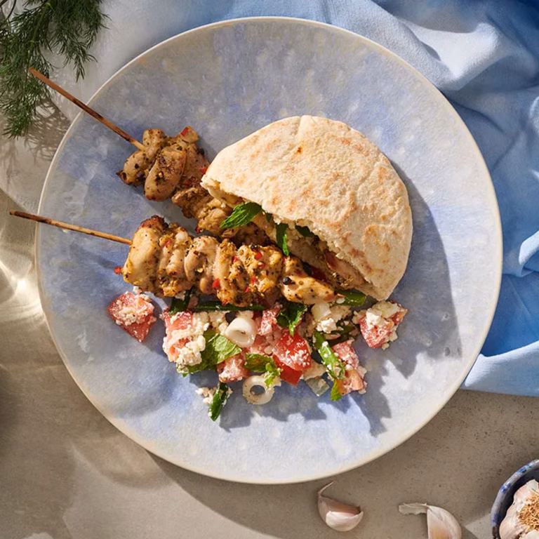 Greckie souvlaki z grilla