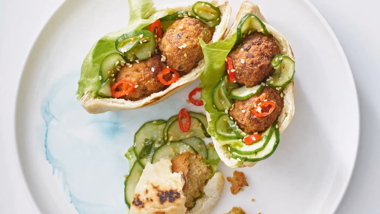 Pity z falafelami