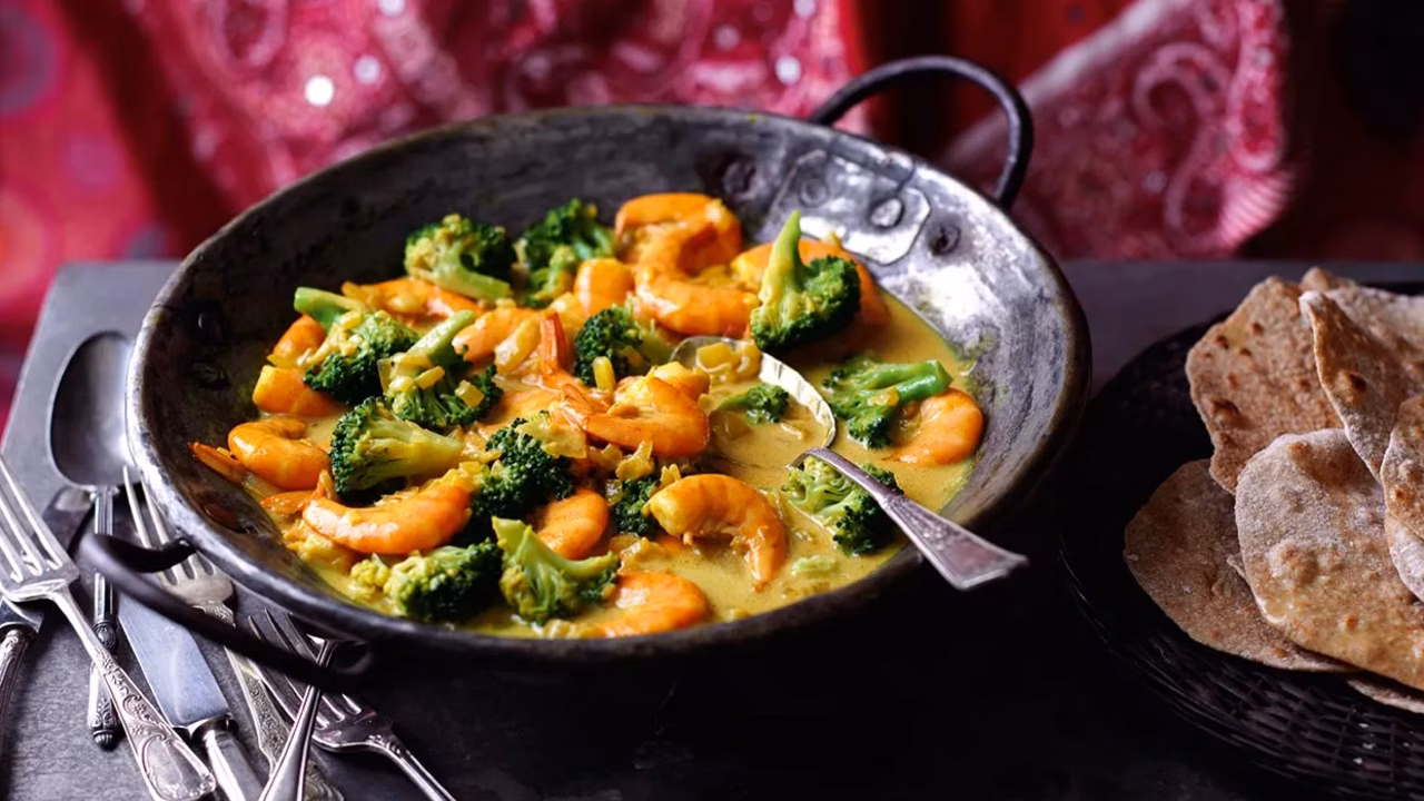 Kokosowe curry z krewetkami