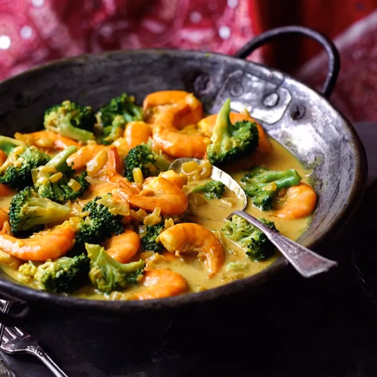 Kokosowe curry z krewetkami