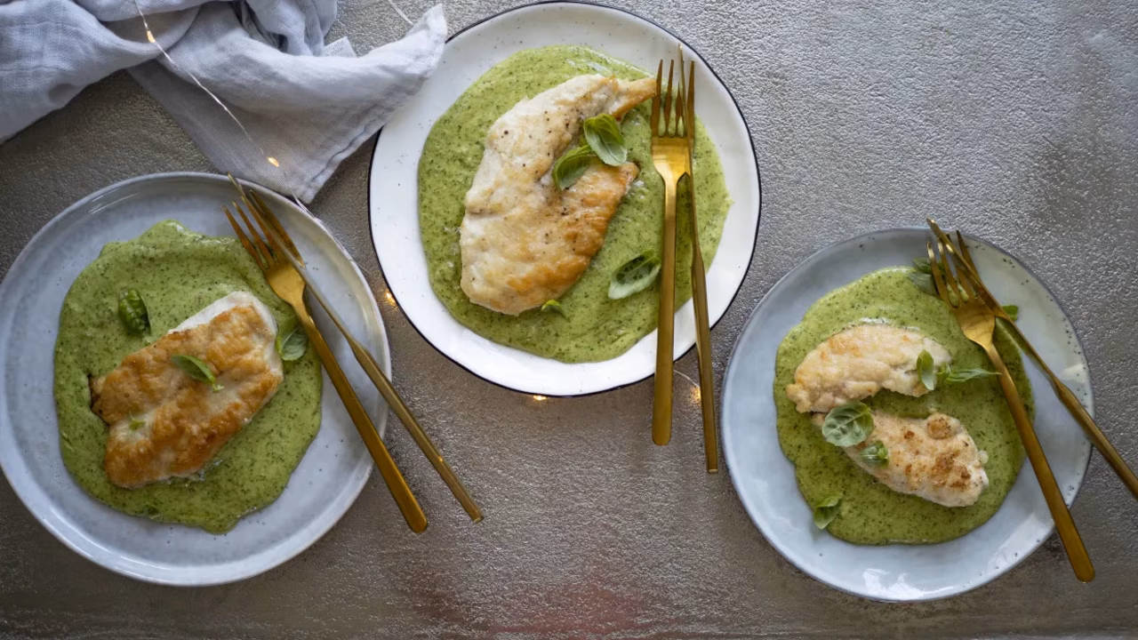Kurczak w sosie pesto