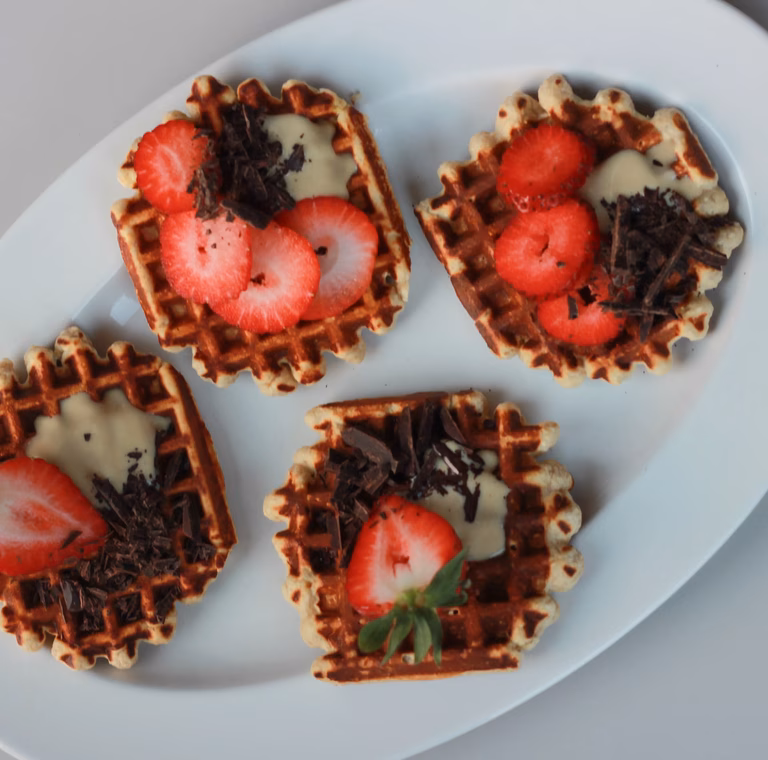 Proteinowe gofry owsiane