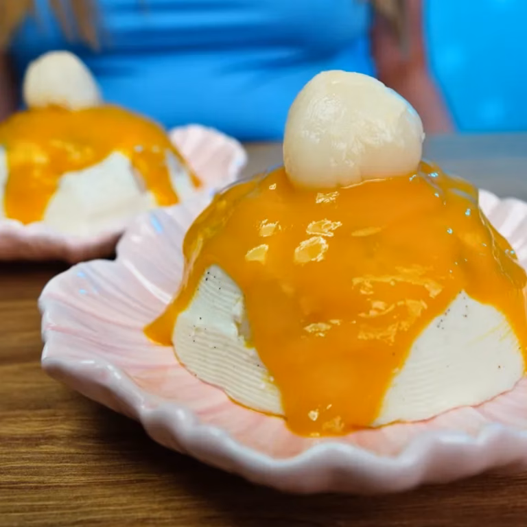 Panna cotta z liczi