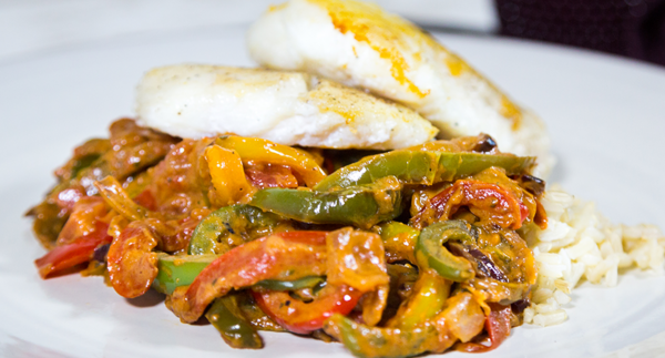 Spanish Haddock with Rice