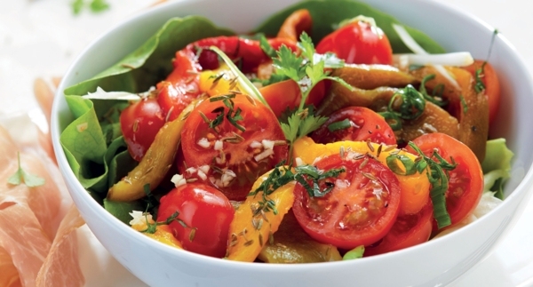 Combien De Tomates Par Personne Pour Une Salade Salade de tomates et poivrons