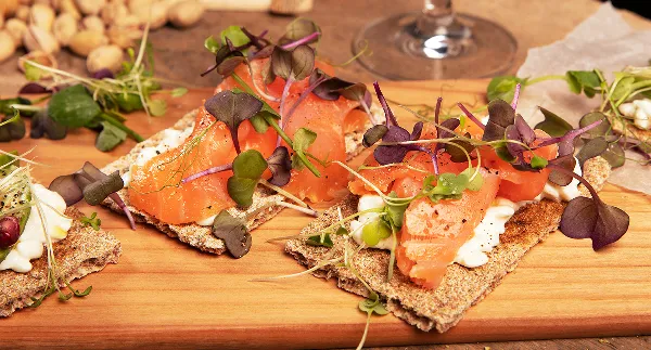 Räucherlachs-Cracker