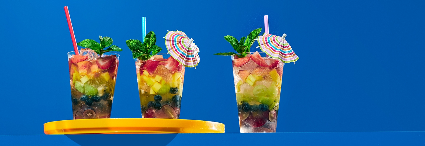 【りーり】rainboW Mixed Juice Rainbow Cocktail 🩷❤️ Ingredients: 4 ounce pineapple juice 2